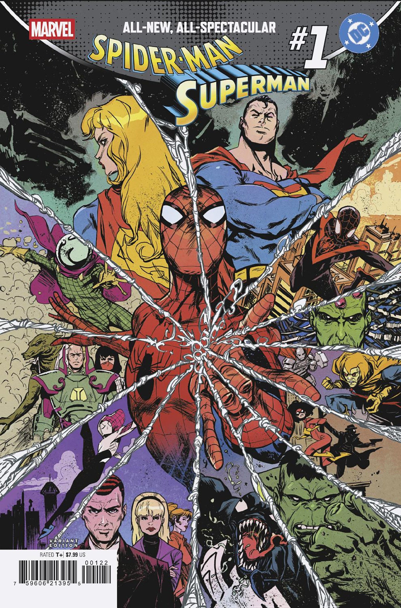 MARVEL/DC: SPIDER-MAN/SUPERMAN #1 SANFORD GREENE HOMAGE VAR (22 Apr Release)