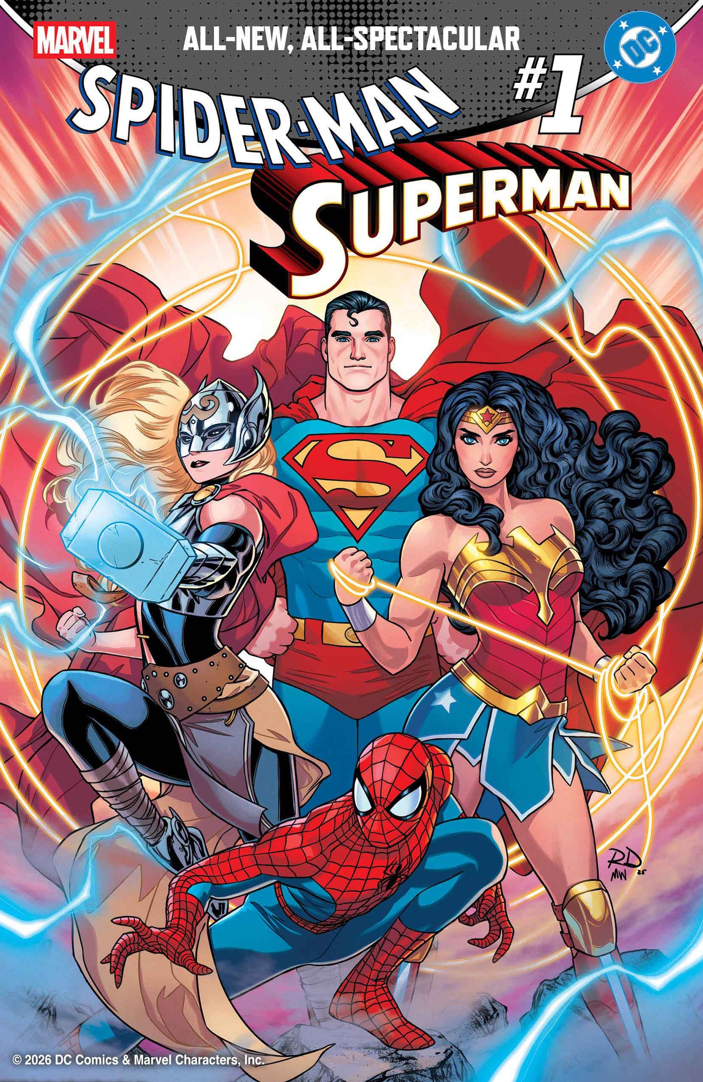 MARVEL/DC: SPIDER-MAN/SUPERMAN #1 RUSSELL DAUTERMAN VAR (22 Apr Release)