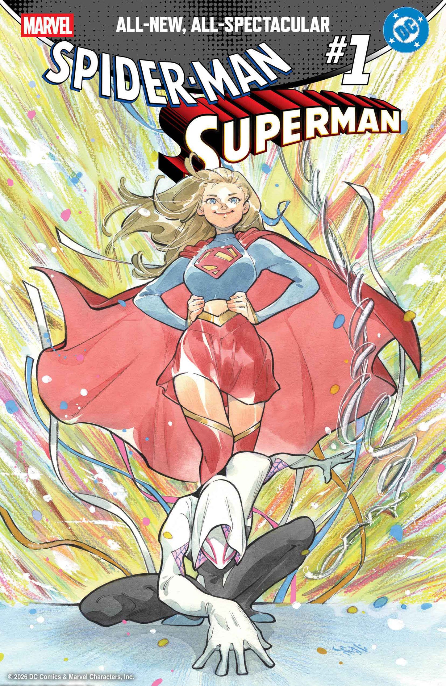 MARVEL/DC: SPIDER-MAN/SUPERMAN #1 PEACH MOMOKO VAR (22 Apr Release)