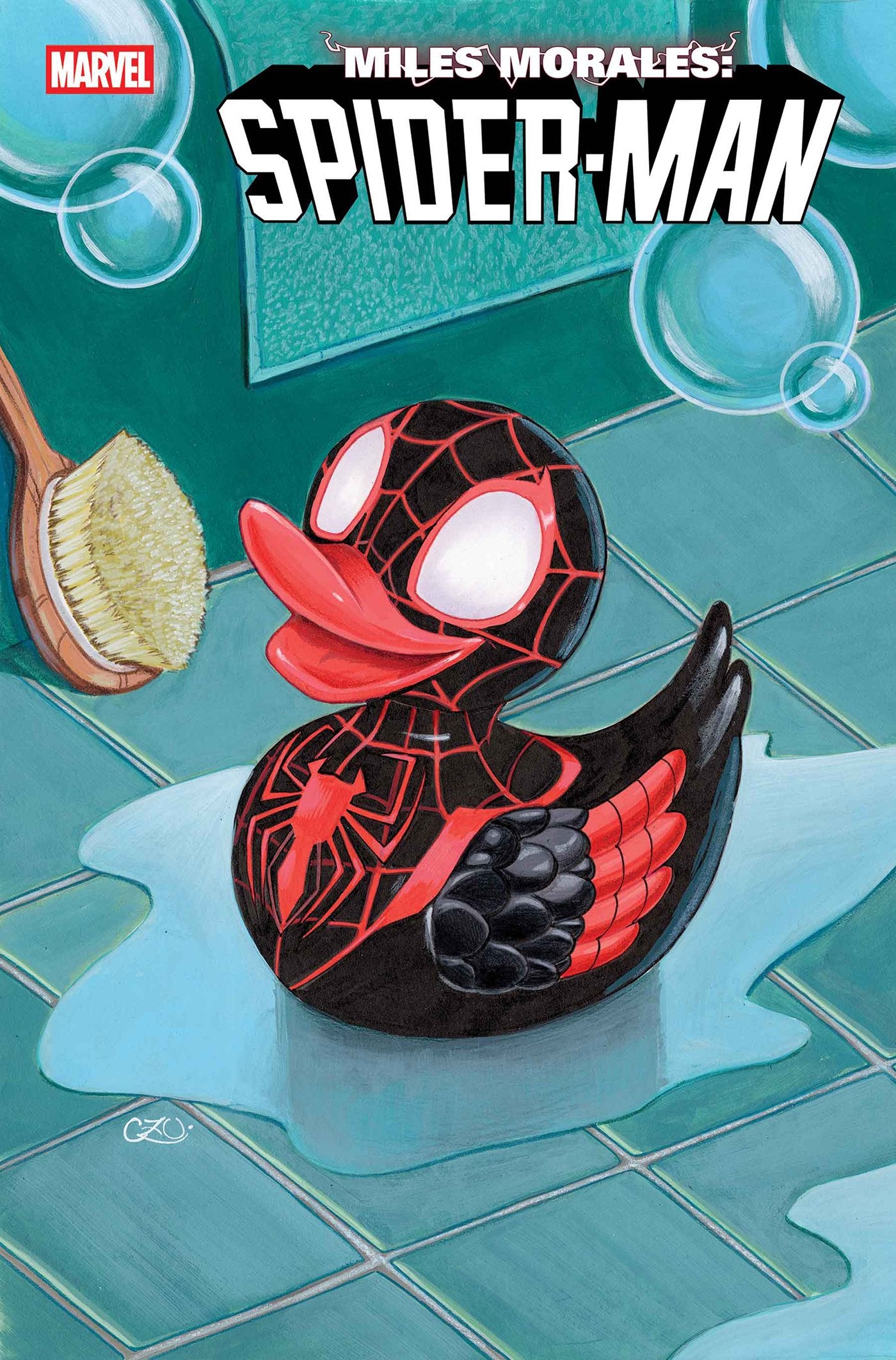MILES MORALES: SPIDER-MAN #1 CHRISSIE ZULLO MARVEL DUCK VAR (12 Aug Release)