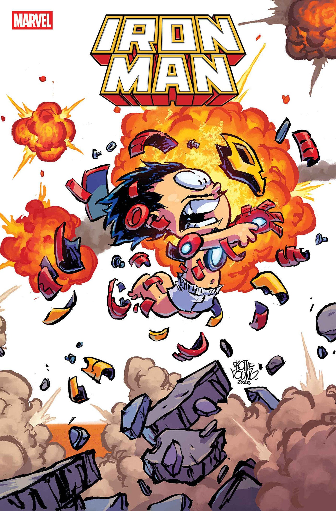 IRON MAN #4 SKOTTIE YOUNG 4-PART CONNECTING VAR (Backorder, Allow 4-5 Weeks)