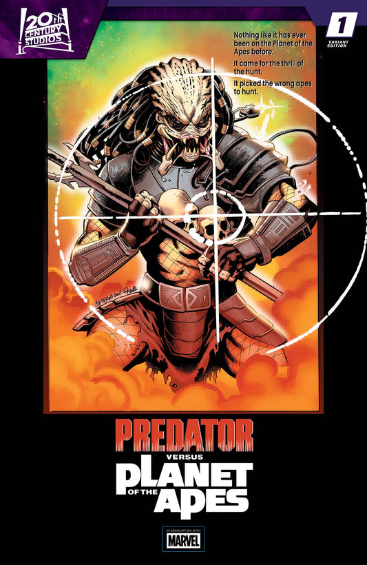 PREDATOR VS. THE PLANET OF THE APES #1 CHRIS CAMPANA MOVIE POSTER HOMAGE VAR (29 Jul Release)