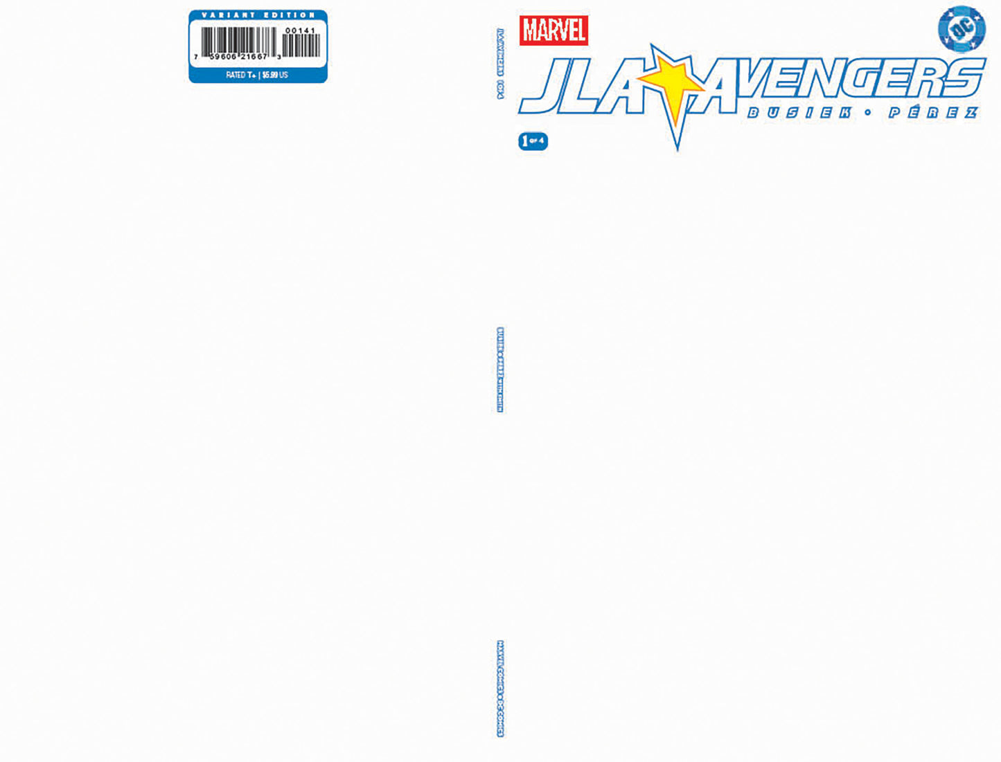JLA/AVENGERS #1 FACSIMILE EDITION BLANK COVER VAR (Backorder, Allow 4-5 Weeks)