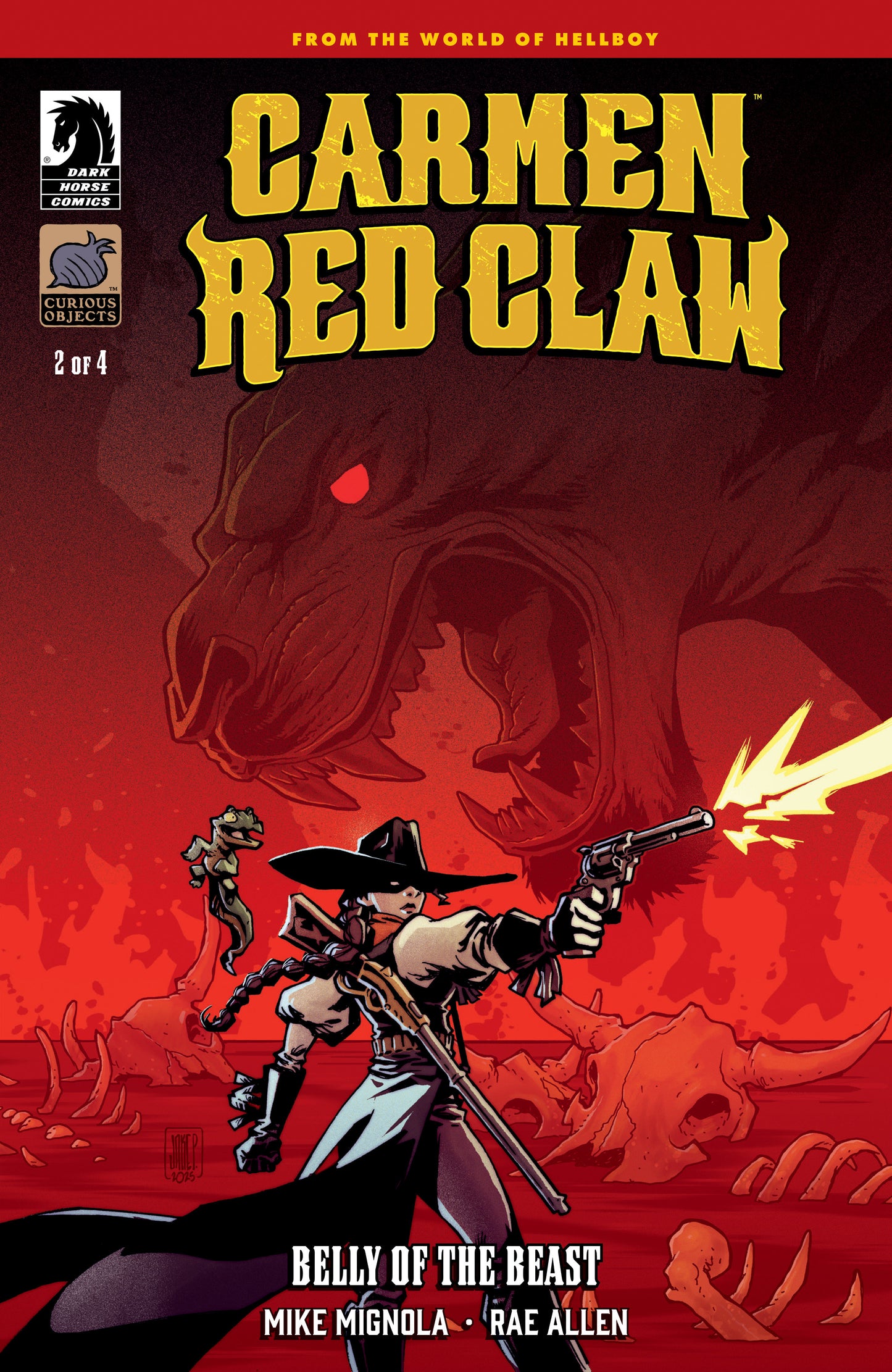 CARMEN RED CLAW: BELLY OF THE BEAST #2 (CVR B) (JAKE PARKER) (Backorder, Allow 4-5 Weeks)
