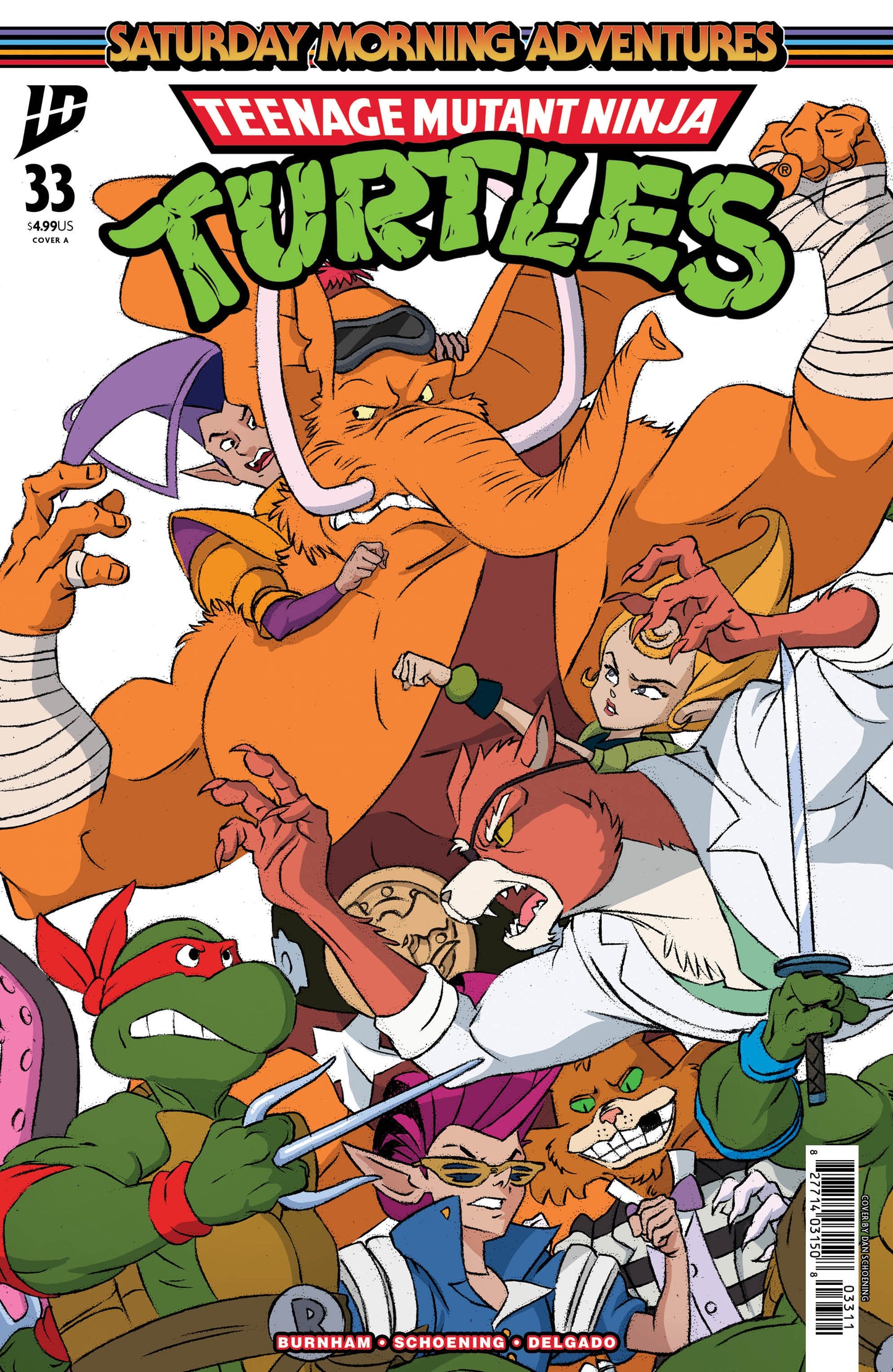 TMNT SATURDAY MORNING ADV #33 COVER A (SCHOENING CONNECTING COVER SET) (Backorder, Allow 4-5 Weeks)