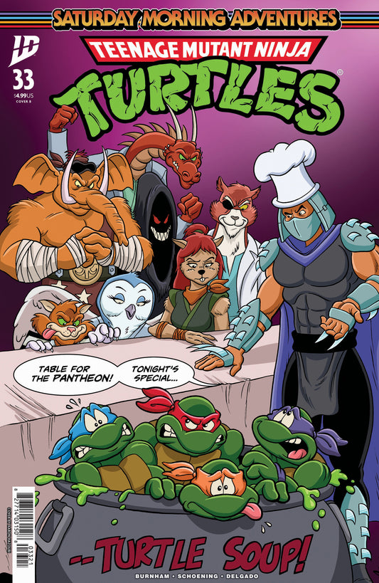 TMNT SATURDAY MORNING ADV #33 VAR B (HAZOURI) (Backorder, Allow 4-5 Weeks)