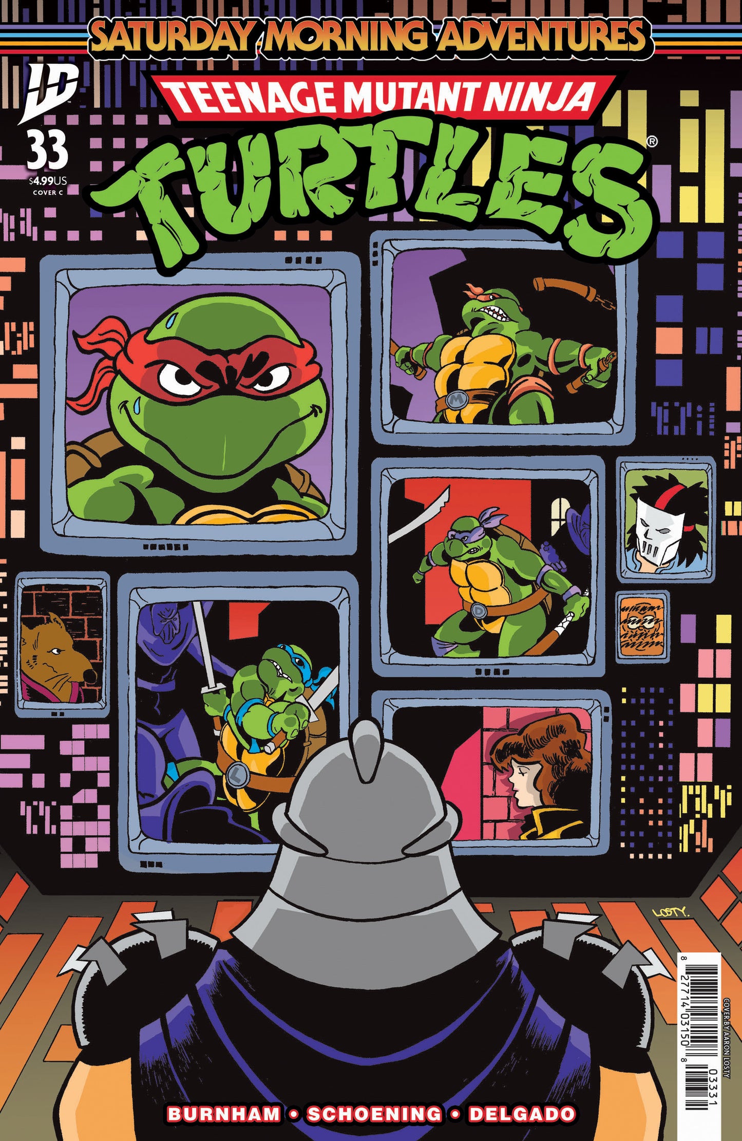 TMNT SATURDAY MORNING ADV #33 VAR C (LOSTY) (Backorder, Allow 4-5 Weeks)