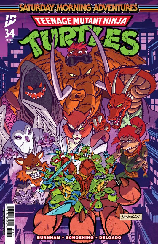 TMNT SATURDAY MORNING ADV #34 VAR B (Backorder, Allow 4-5 Weeks)