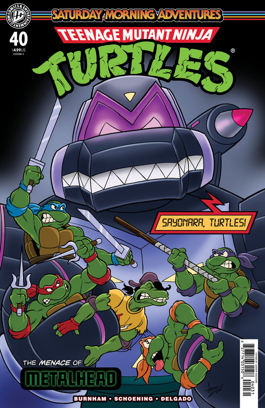TMNT SATURDAY MORNING ADV #40 VAR C (HAZOURI) (26 Aug Release)