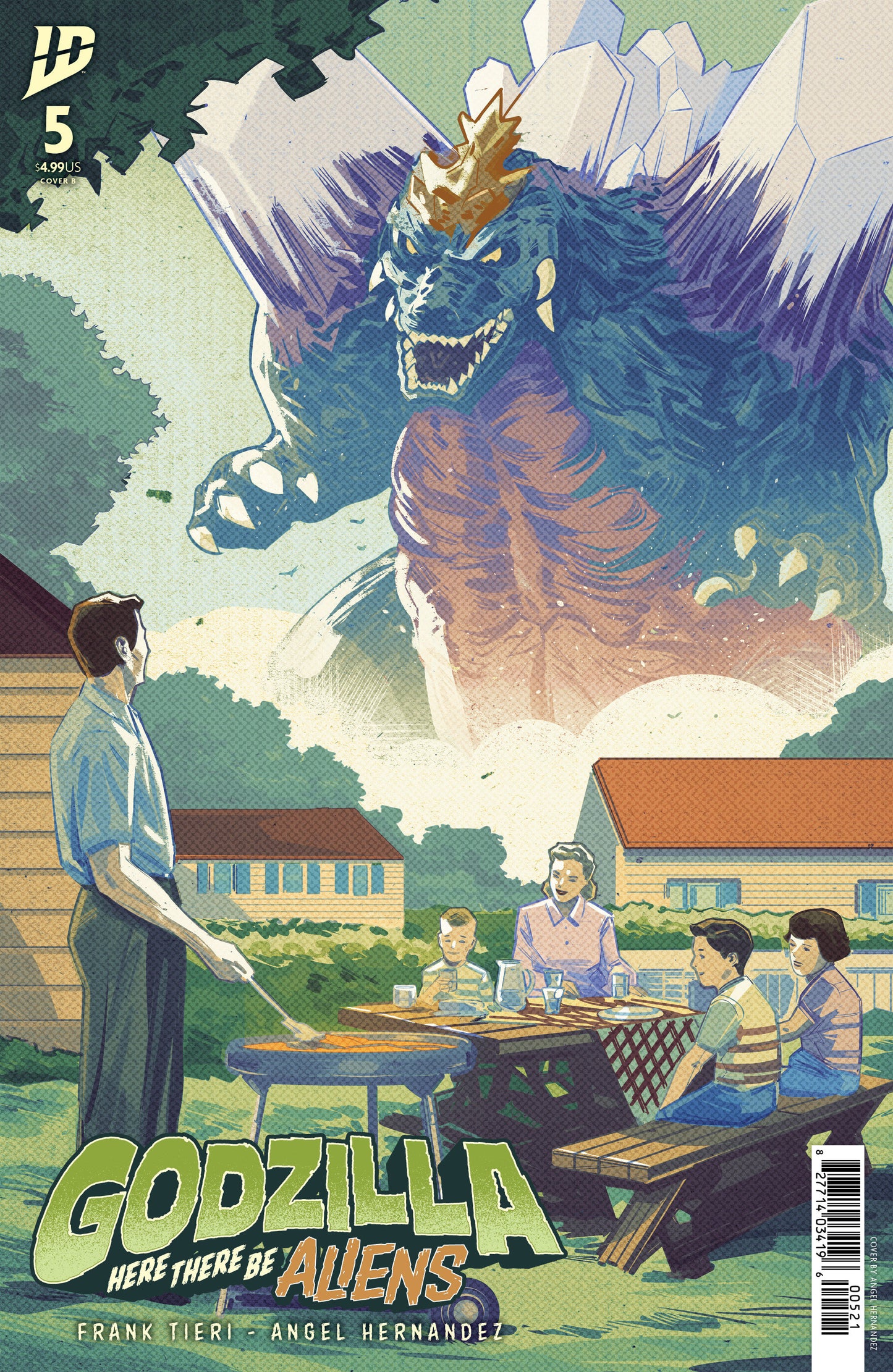 GODZILLA HERE THERE BE ALIENS #5 VAR B (HERNANDEZ) (Backorder, Allow 4-5 Weeks)