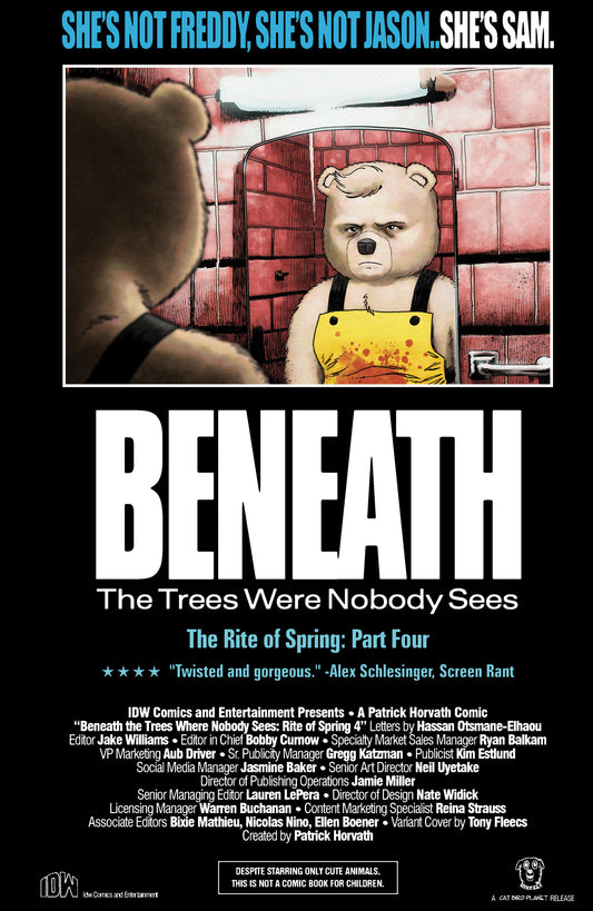 BENEATH TREES WHERE NOBODY SEES RITE OF SPRING #4 VAR B (FLEECS MOVIE HOMAGE COVER) (Backorder, Allow 4-5 Weeks)