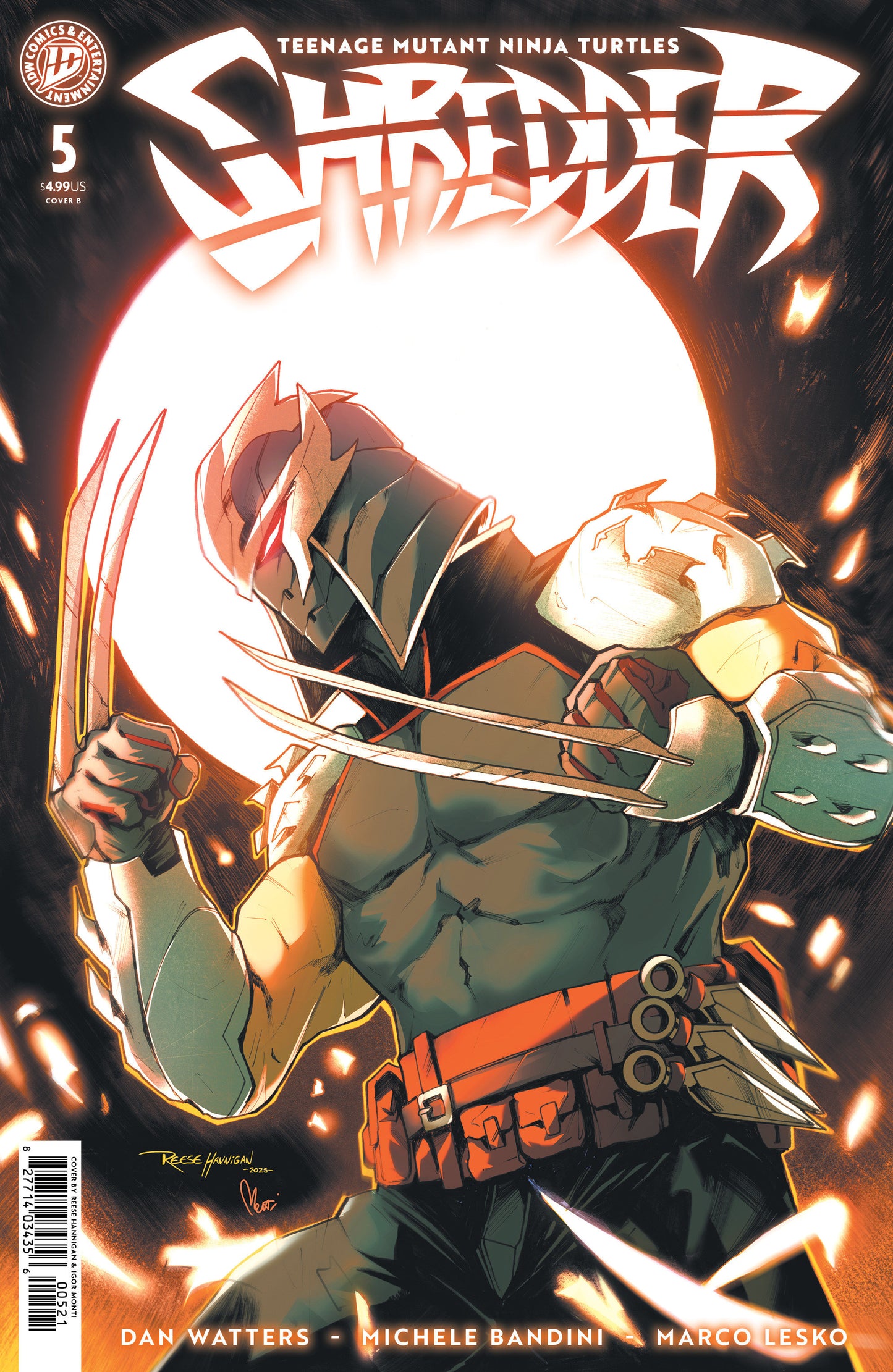 TEENAGE MUTANT NINJA TURTLES SHREDDER #5 VAR B (BANDINI) (Backorder, Allow 4-5 Weeks)