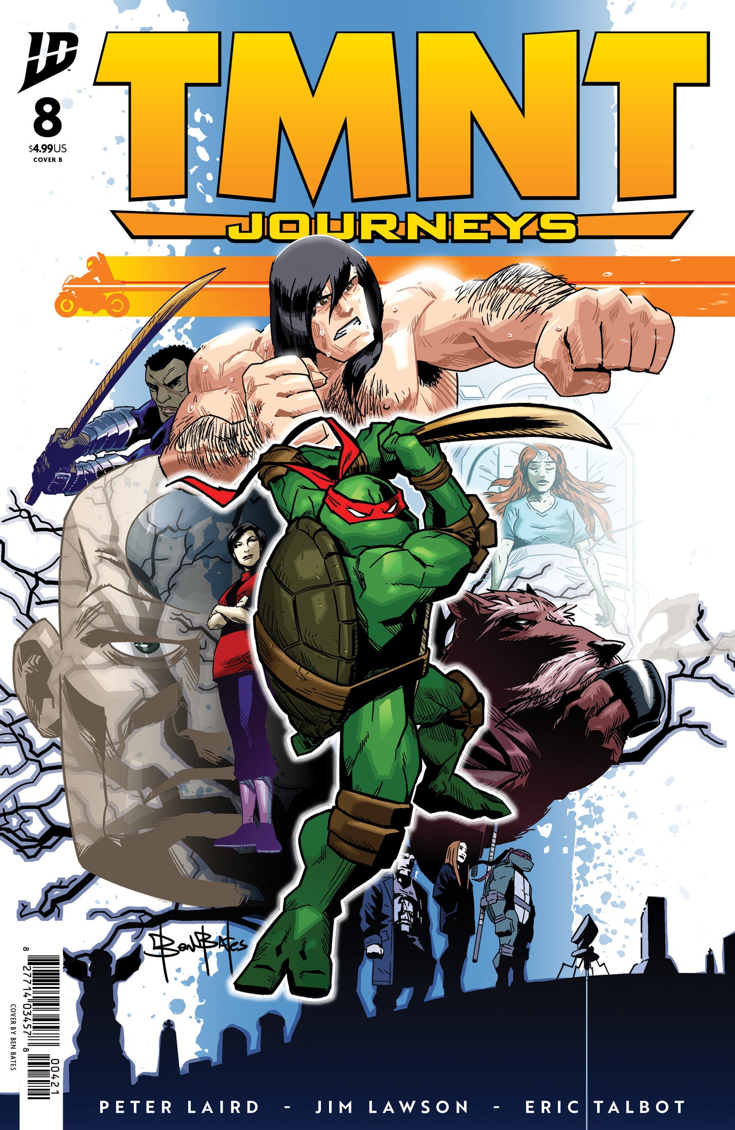 TEENAGE MUTANT NINJA TURTLES JOURNEYS #8 VAR B (BATES) (Backorder, Allow 4-5 Weeks)