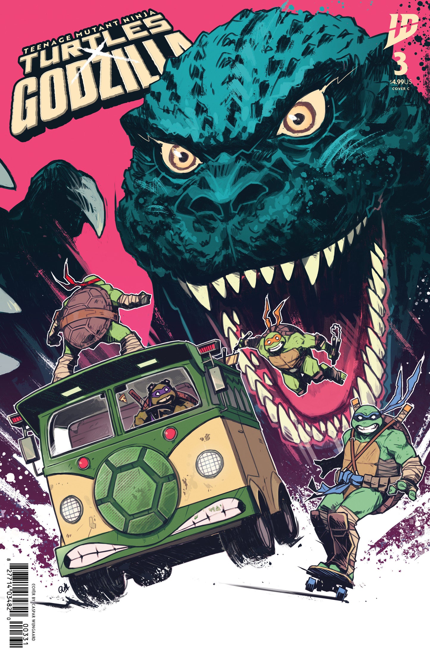 TEENAGE MUTANT NINJA TURTLES X GODZILLA #3 VAR C (WIJNGAARD) (Backorder, Allow 4-5 Weeks)