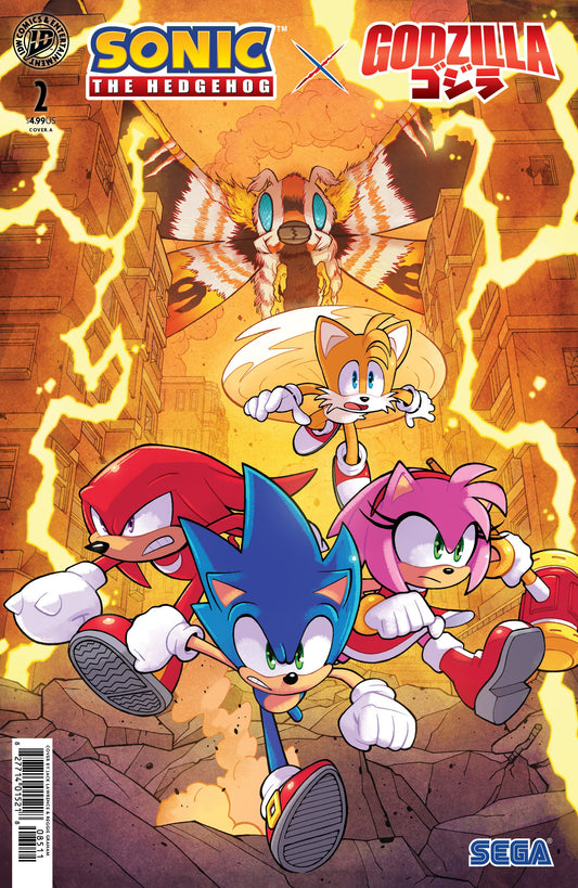 SONIC THE HEDGEHOG X GODZILLA #2 COVER A (LAWRENCE) (02 Sep Release)
