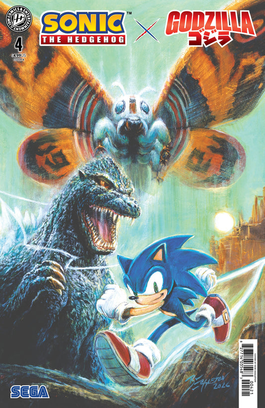 SONIC THE HEDGEHOG X GODZILLA #4 VAR B