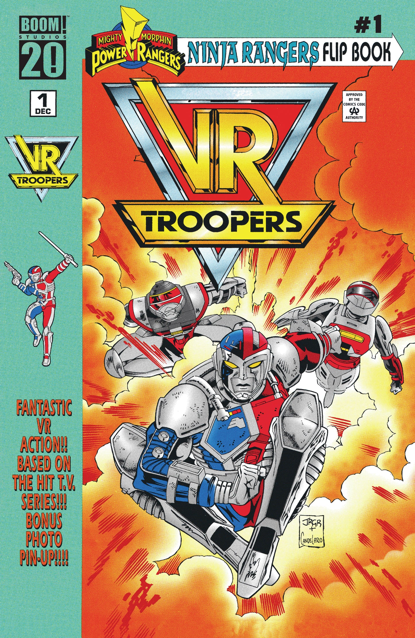 VR TROOPERS POWER RANGERS FLIPBOOK FACSIMILE EDITION #1 CVR (Backorder, Allow 4-5 Weeks)