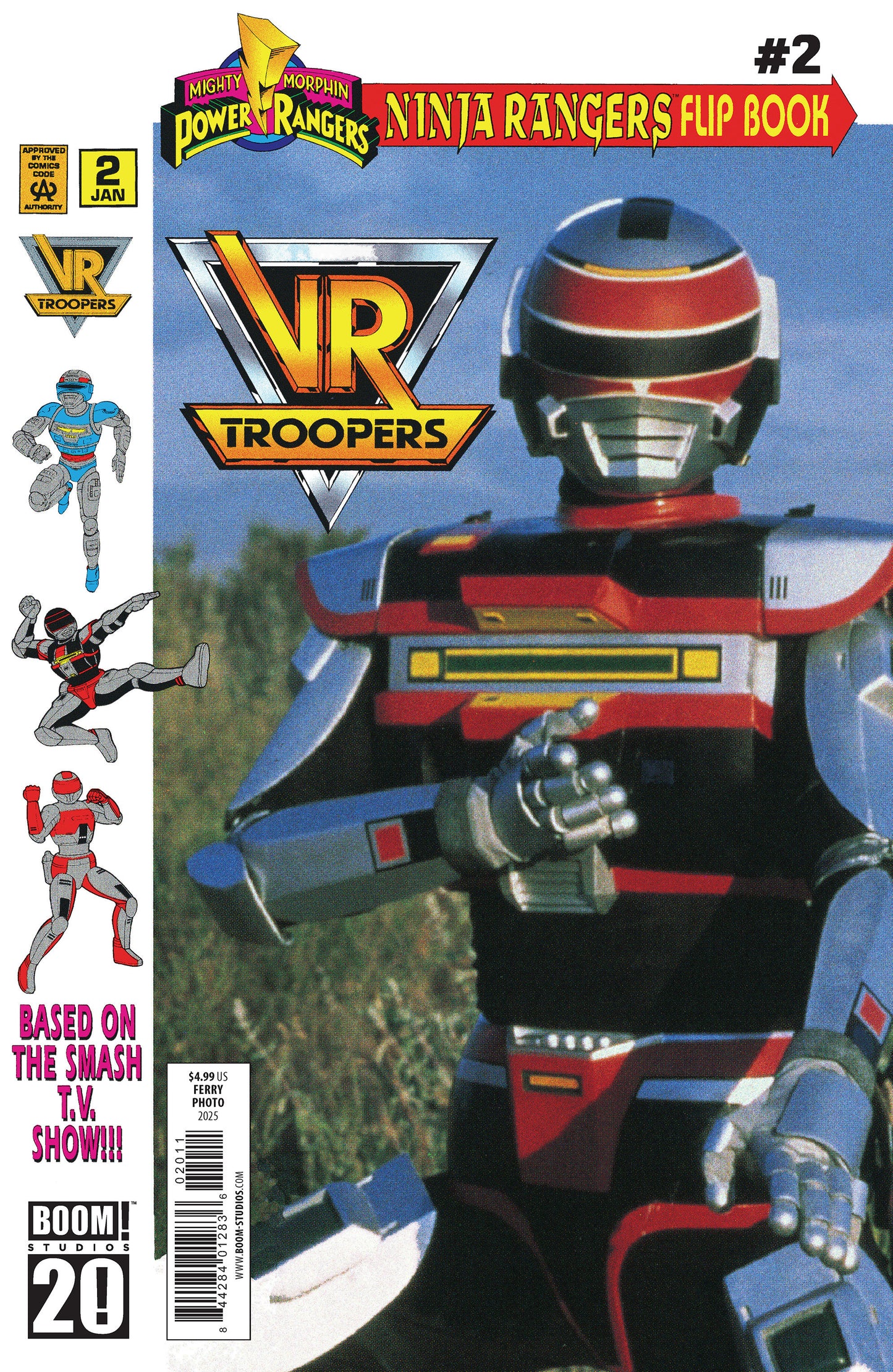 VR TROOPERS POWER RANGERS FLIPBOOK FACSIMILE EDITION #2 A MAIN (DRESSED, FERRY/PHOTO) (Backorder, Allow 4-5 Weeks)