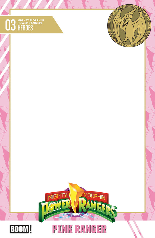 MIGHTY MORPHIN POWER RANGERS (2026) #3 D TRADING CARD BLANK SKETCH VAR (26 Aug Release)