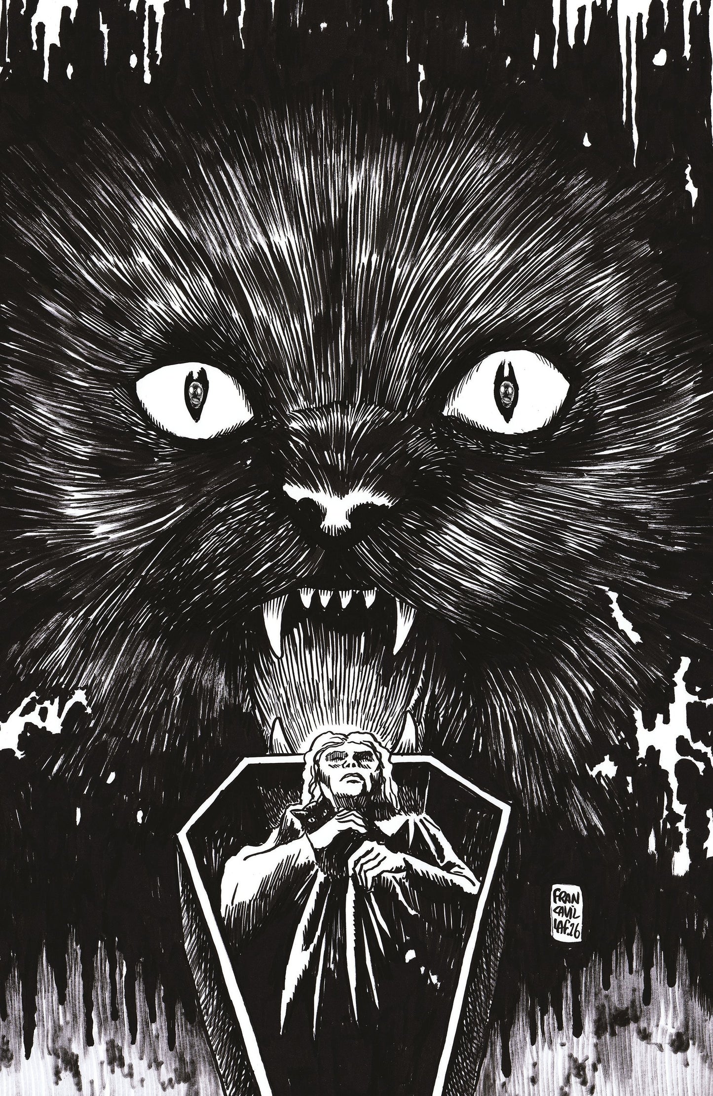 STUFF OF NIGHTMARES: THE CAT IN THE COFFIN #1 I UNLIMITED VAR (FULL ART, FRANCAVILLA) (19 Aug Release)