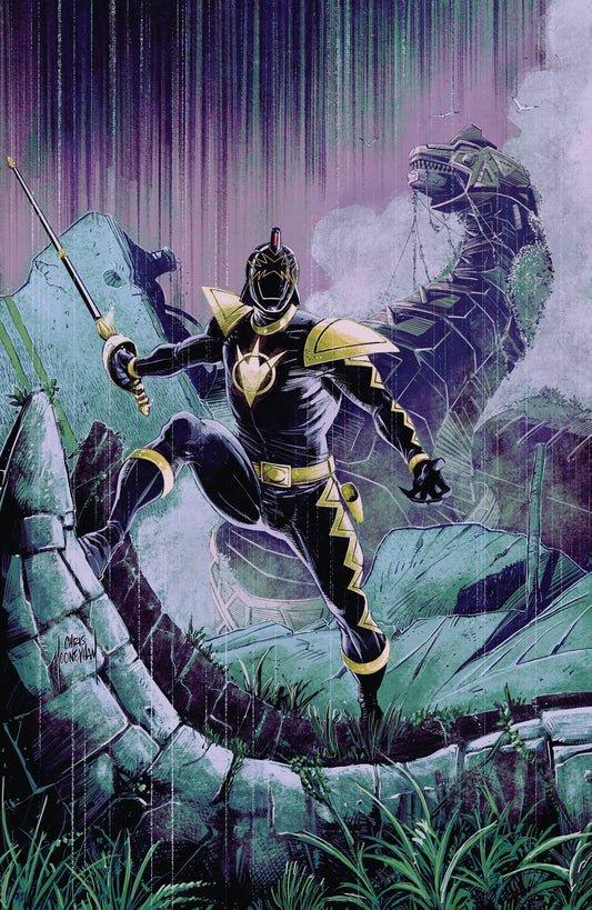 POWER RANGERS GREEN #1 C TOMMY OLIVER CARD STOCK CONNECTING VAR (DRESSED, MOONEYHAM) (05 Aug Release)