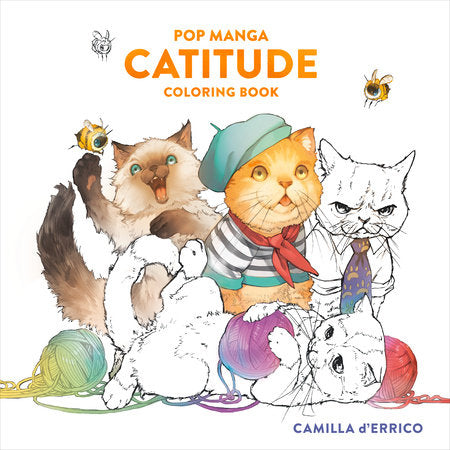 POP MANGA CATITUDE COLORING BOOK (Backorder, Allow 4-5 Weeks)