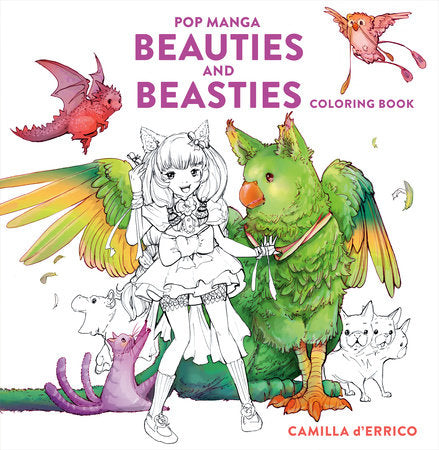 POP MANGA BEAUTIES AND BEASTIES COLORING BOOK TP (Backorder, Allow 4-5 Weeks)