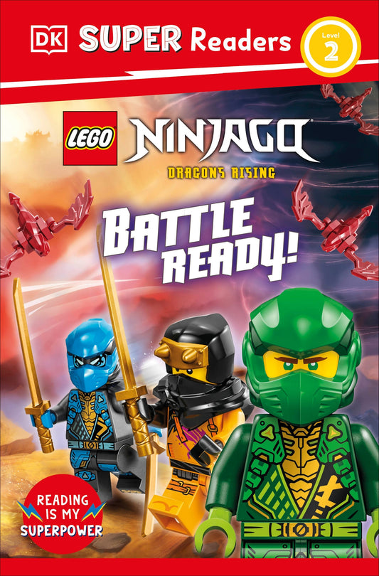 DK SUPER READERS LEVEL 2 LEGO NINJAGO DRAGONS RISING BATTLE READY! TP (14 Jul Release)