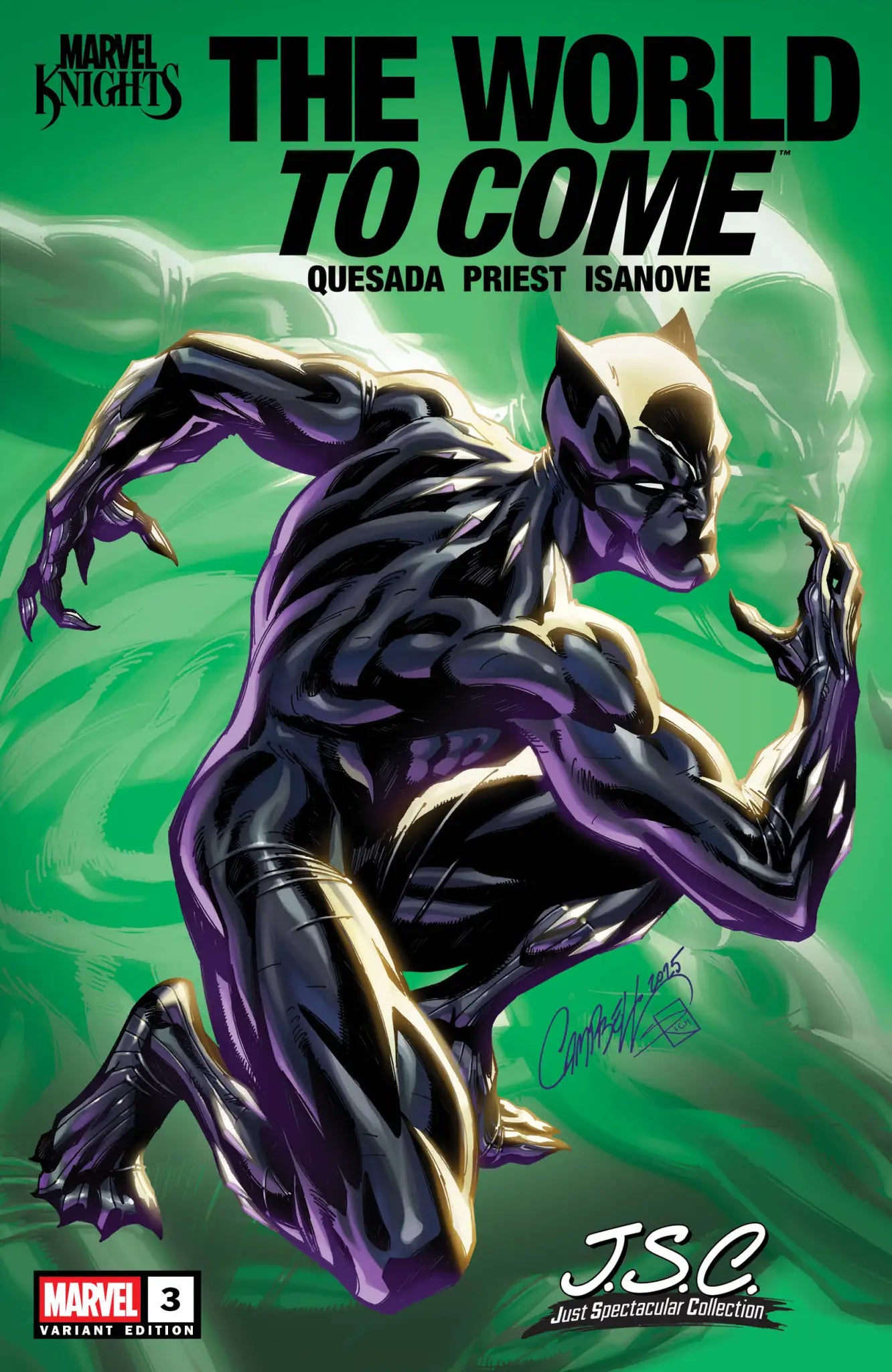 MARVEL KNIGHTS THE WORLD TO COME #3 (OF 6) J SCOTT CAMPBELL JUST SPECTACULAR VAR (Backorder, Allow 4-5 Weeks)
