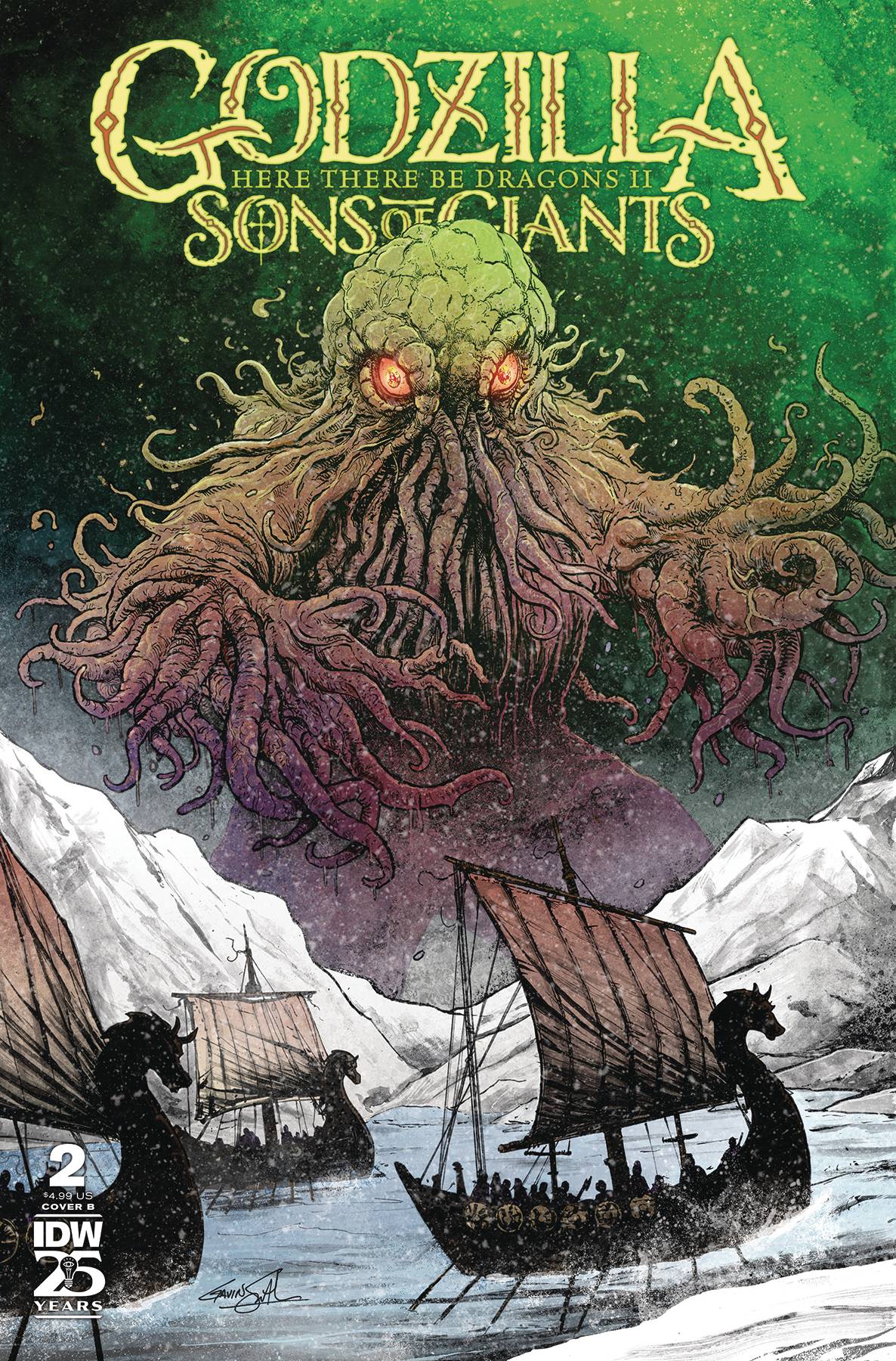 GODZILLA HERE THERE BE DRAGONS II SONS OF GIANTS #2 CVR B SM (07 Aug Release) - Comicbookeroo