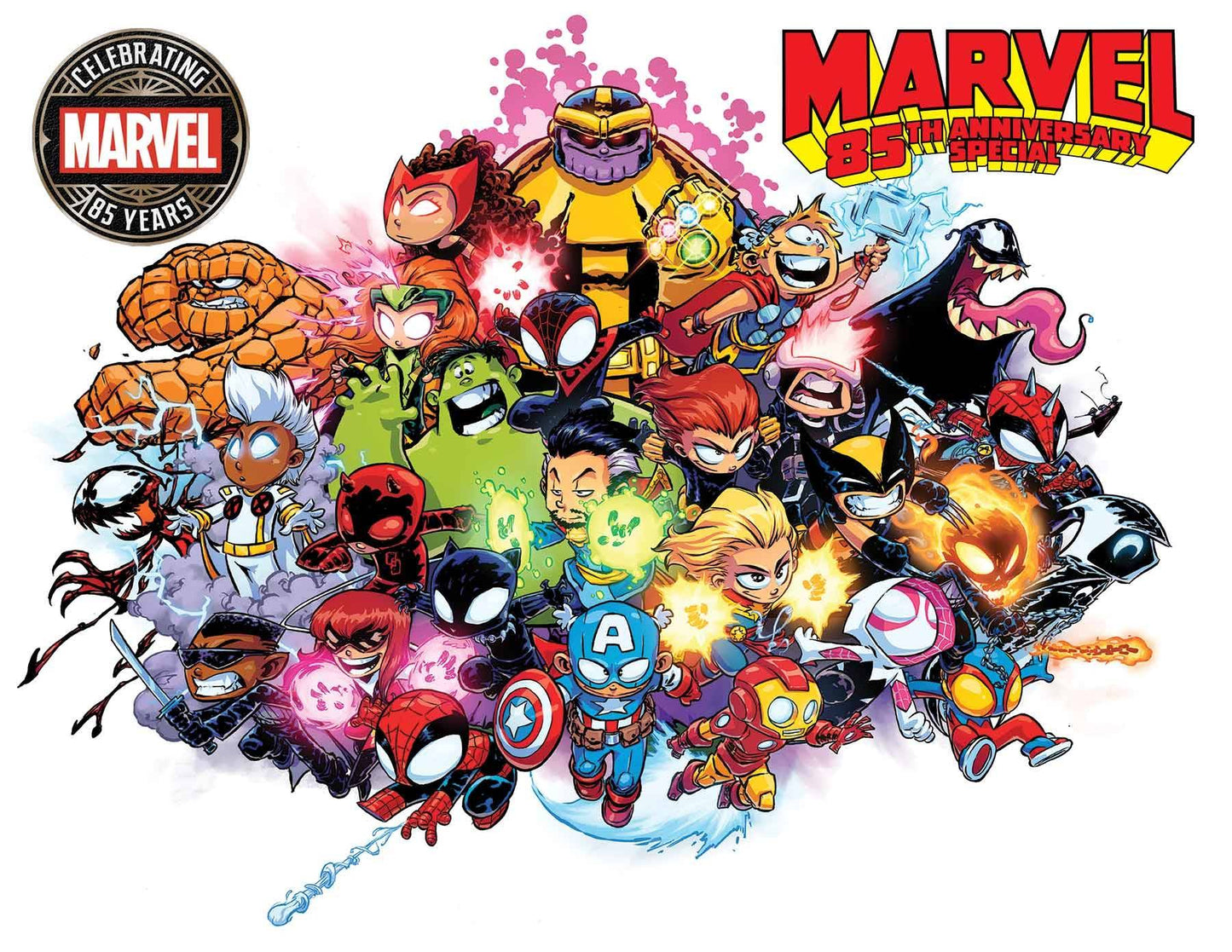 MARVEL 85TH ANN SPECIAL SKOTTIE YOUNG WRAPAROUND VAR - Comicbookeroo