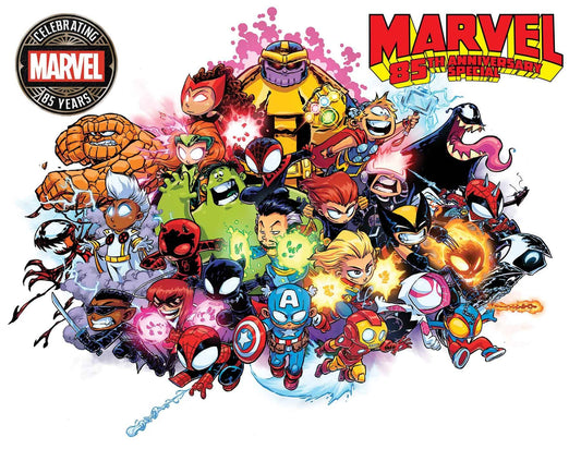 MARVEL 85TH ANN SPECIAL SKOTTIE YOUNG WRAPAROUND VAR - Comicbookeroo