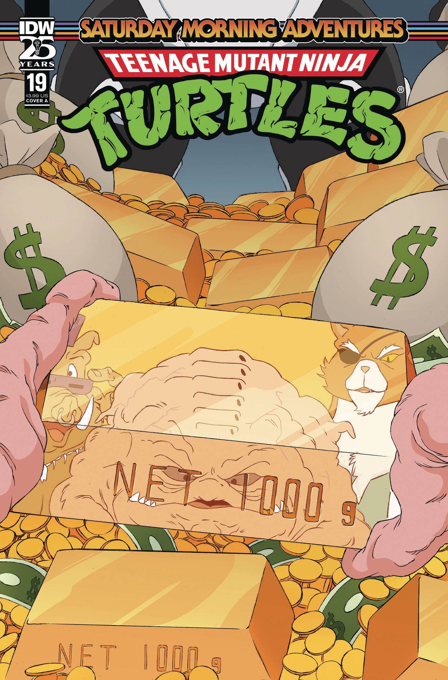 TMNT SATURDAY MORNING ADV #19 CVR A SCHOENING (Backorder, Allow 4-5 Weeks) - Comicbookeroo