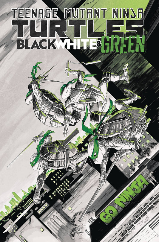 TMNT BLACK WHITE & GREEN TP - Comicbookeroo