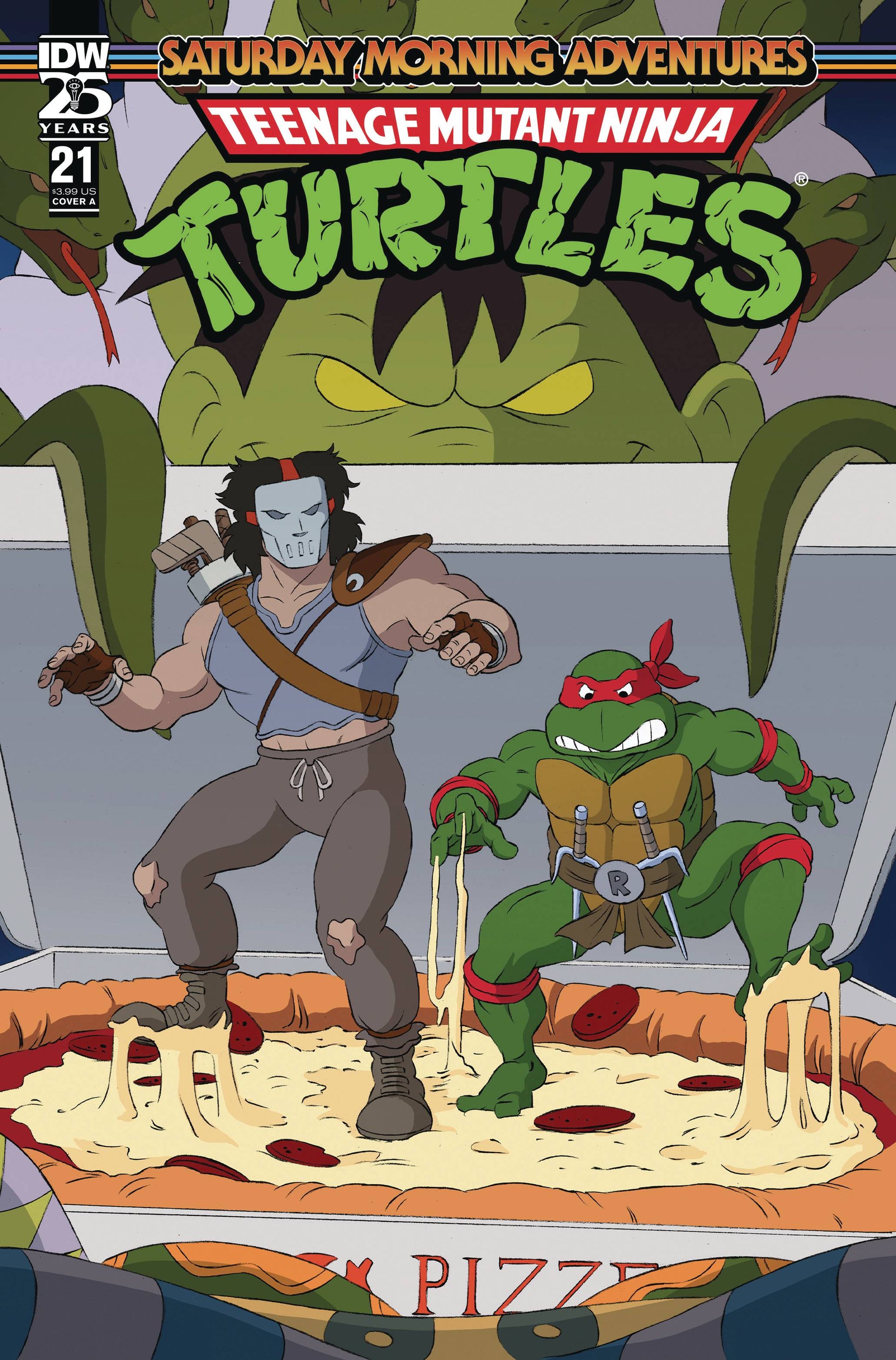 TMNT SATURDAY MORNING ADV #21 CVR A SCHOENING (05 Feb Release) - Comicbookeroo