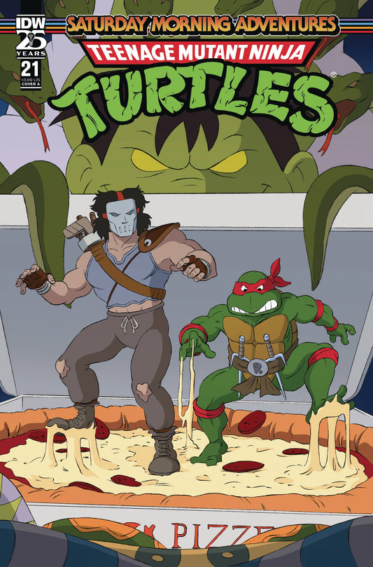 TMNT SATURDAY MORNING ADV #21 CVR A SCHOENING (05 Feb Release) - Comicbookeroo