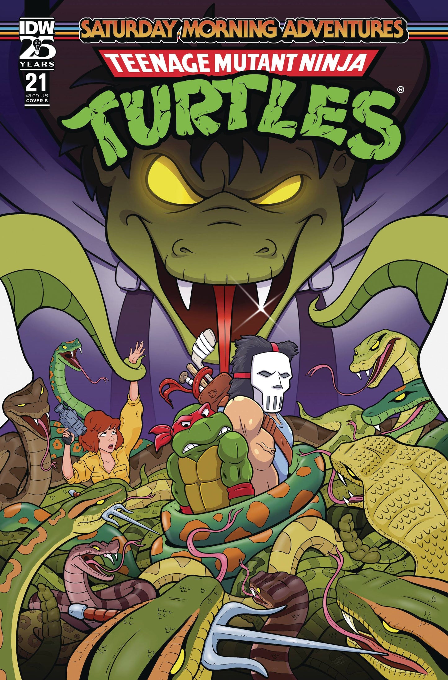TMNT SATURDAY MORNING ADV #21 CVR B PEARCE (05 Feb Release) - Comicbookeroo