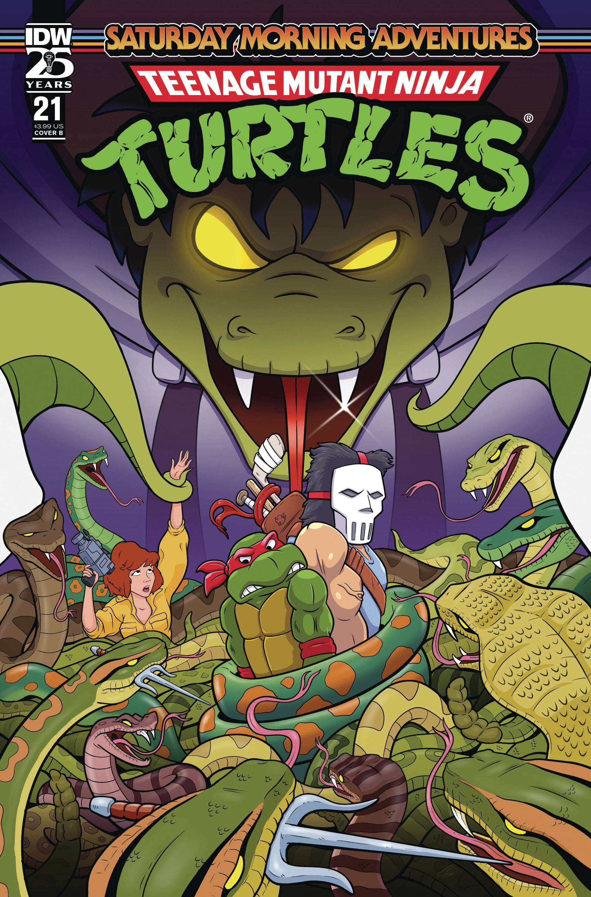 TMNT SATURDAY MORNING ADV #21 CVR B PEARCE (05 Feb Release) - Comicbookeroo