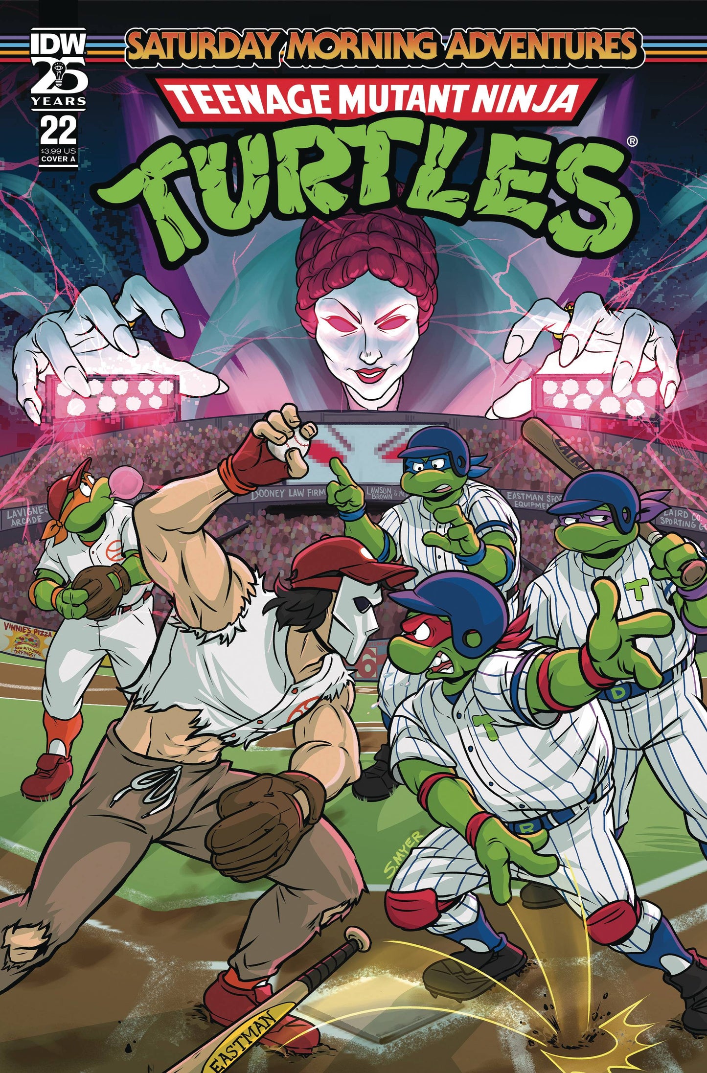 TMNT SATURDAY MORNING ADV #22 CVR A MYER (26 Feb Release) - Comicbookeroo