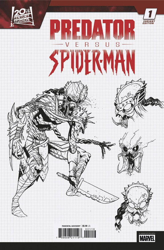PREDATOR VS SPIDER-MAN #1 (OF 4) INCV 1:10 DESIGN VAR