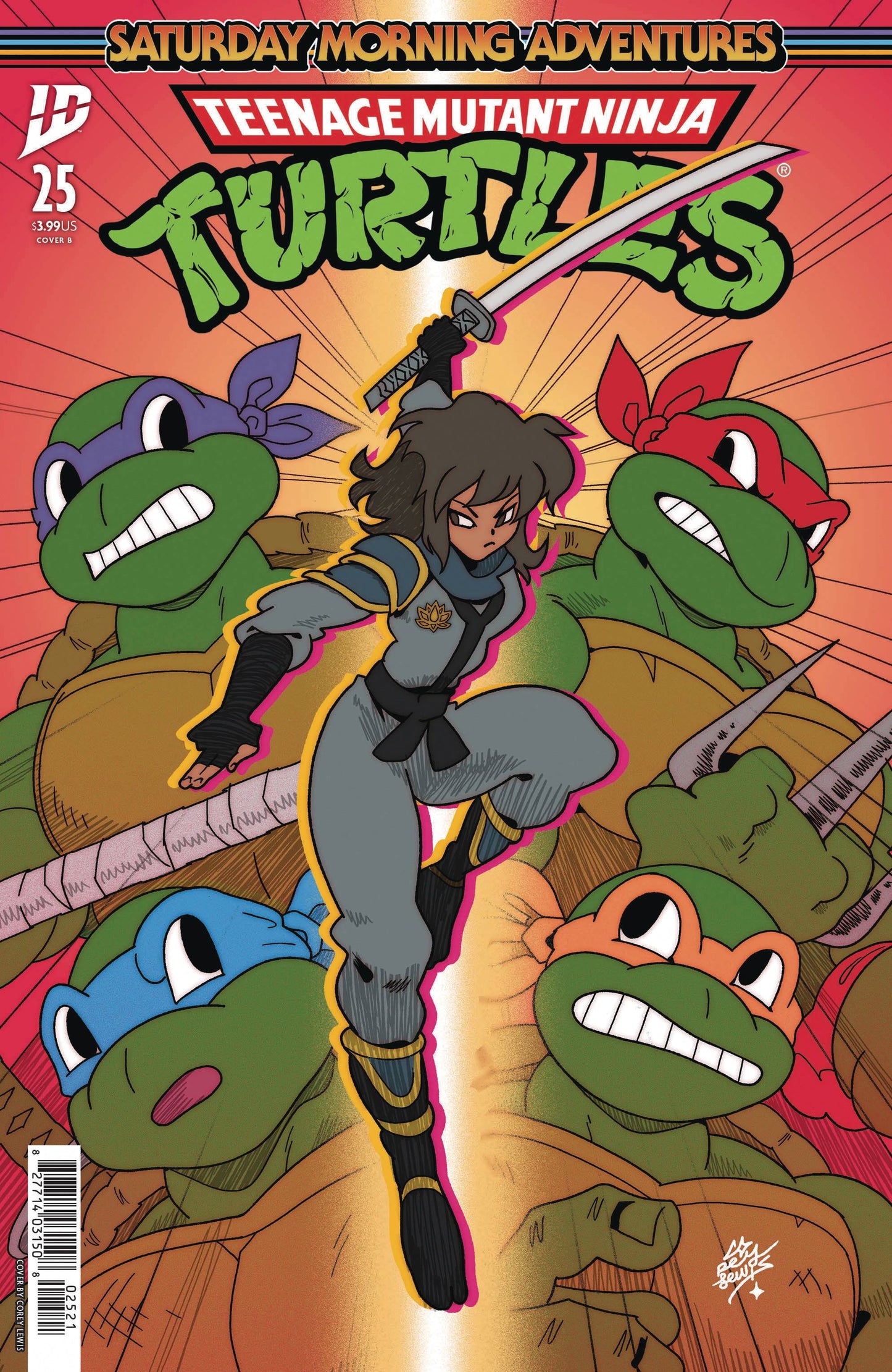 TMNT SATURDAY MORNING ADV #25 CVR B LEWIS (Backorder, Allow 4-5 Weeks)