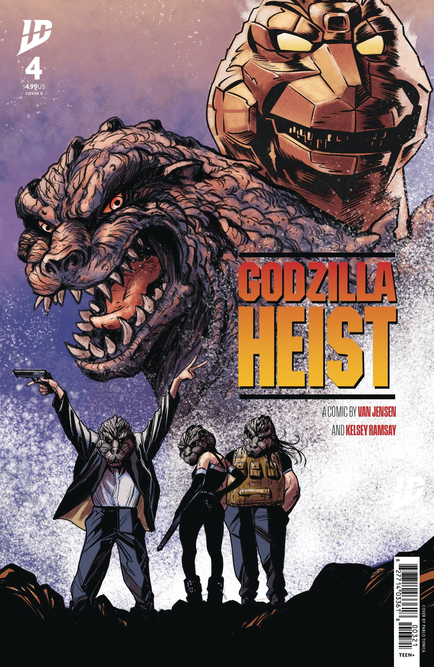 GODZILLA HEIST #4 CVR B TUNICA MOVIE (Backorder, Allow 4-5 Weeks)