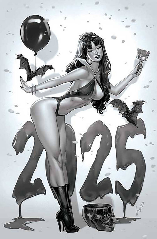 VAMPIRELLA #675 CVR Q 1:7 FOC INCV CHATZOUDIS B&W VIRGIN