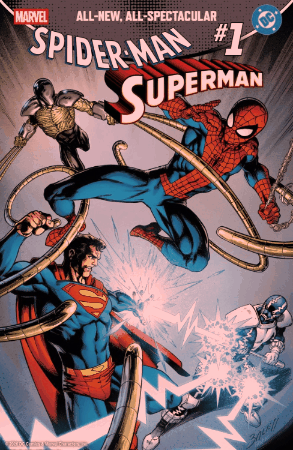 MARVEL/DC: SPIDER-MAN/SUPERMAN #1 FOIL MARK BAGLEY VAR (22 Apr Release)