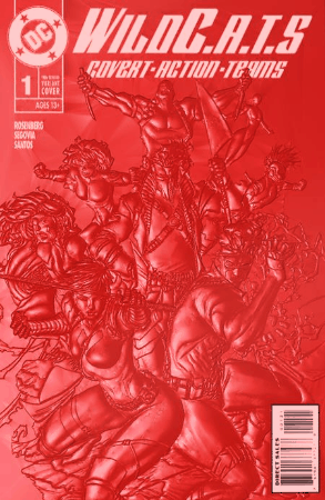 WILDCATS #1 CVR E BRETT BOOTH & SANDRA HOPE 90S COVER MONTH FOIL MULTI-LEVEL EMBOSSED CARD STOCK VAR - Comicbookeroo