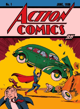 ACTION COMICS (1938) #1 FOIL GOLDEN AGE SIZED FACSIMILE EDITION CVR C JOE SHUSTER SUPERMAN DAY 2025 VAR