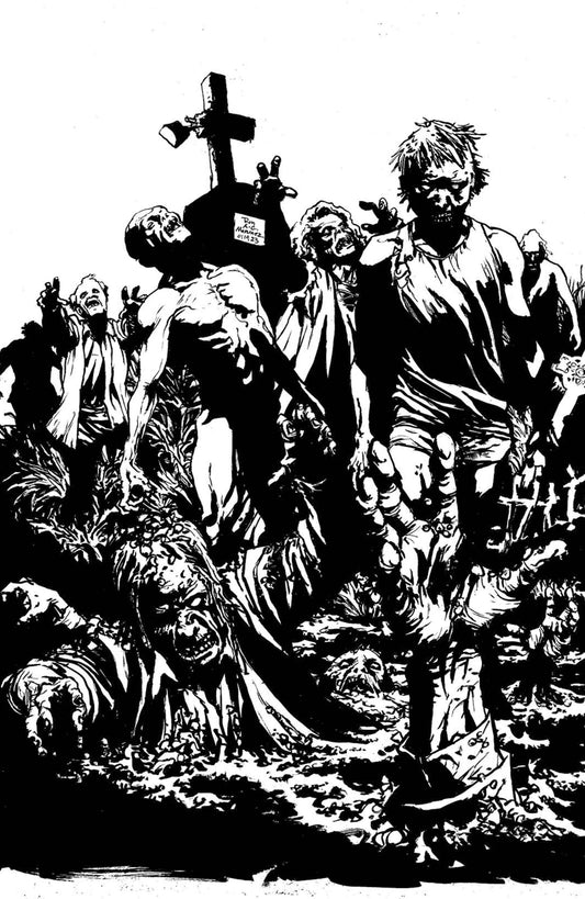 NIGHT OF THE LIVING DEAD KIN #1 CVR D MARTINEZ B&W LTD ED - Comicbookeroo