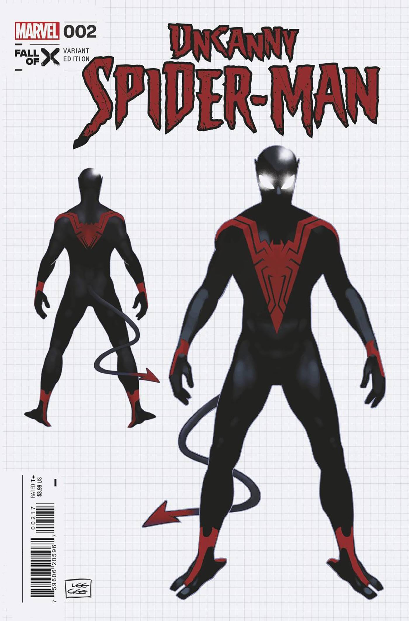 UNCANNY SPIDER-MAN #2 INCV 1:10 LEE GARBETT DESIGN VAR - Comicbookeroo