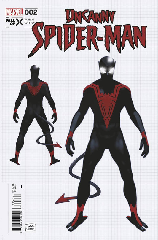 UNCANNY SPIDER-MAN #2 INCV 1:10 LEE GARBETT DESIGN VAR - Comicbookeroo