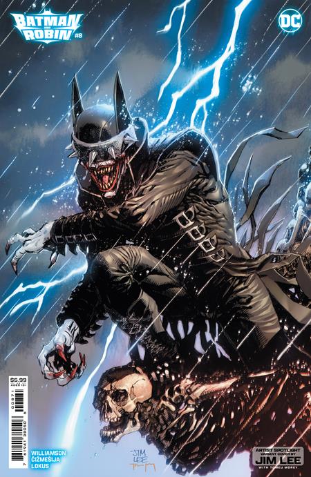 BATMAN AND ROBIN #8 CVR D JIM LEE ARTIST SPOTLIGHT CARD STOCK VAR - Comicbookeroo